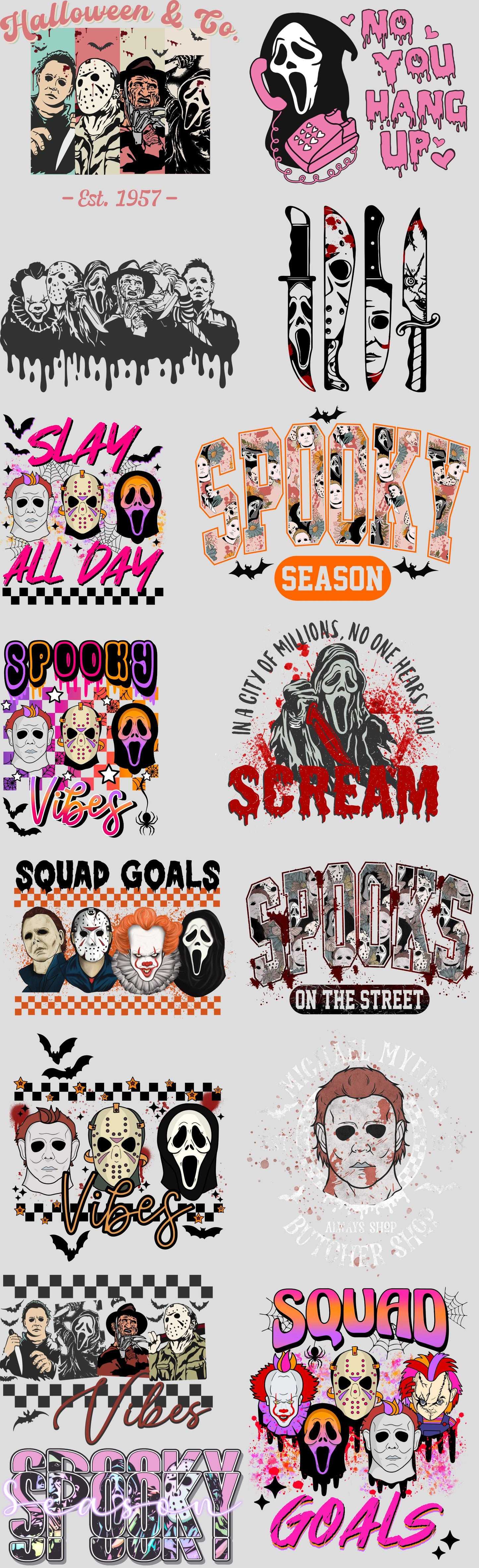 Horror Premade Gang Sheet