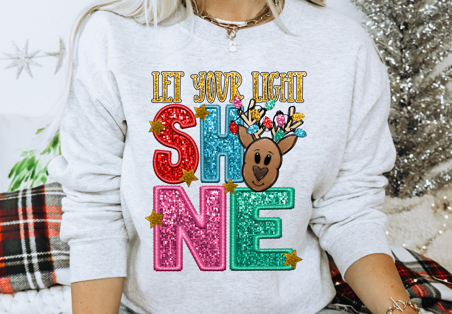 Let Your Light Shine faux