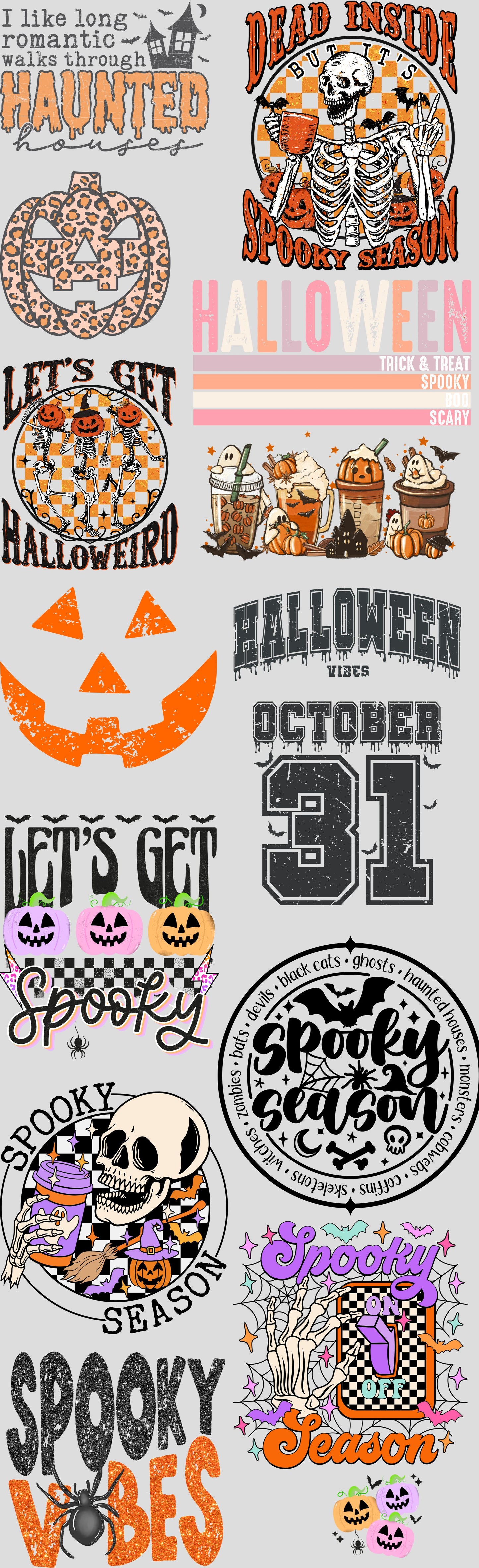 All Things Halloween Premade Gang Sheet
