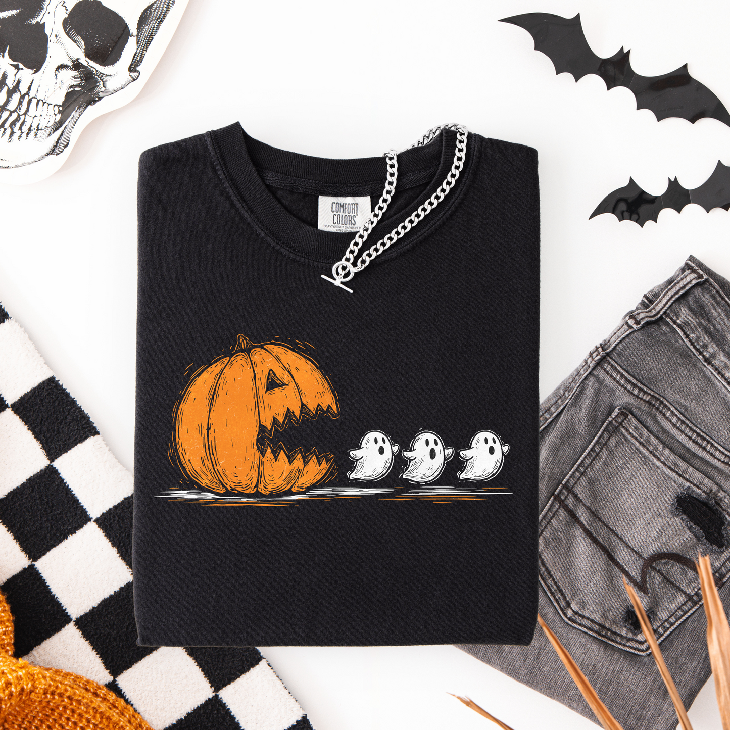 Jack O Lantern Chasing Ghost