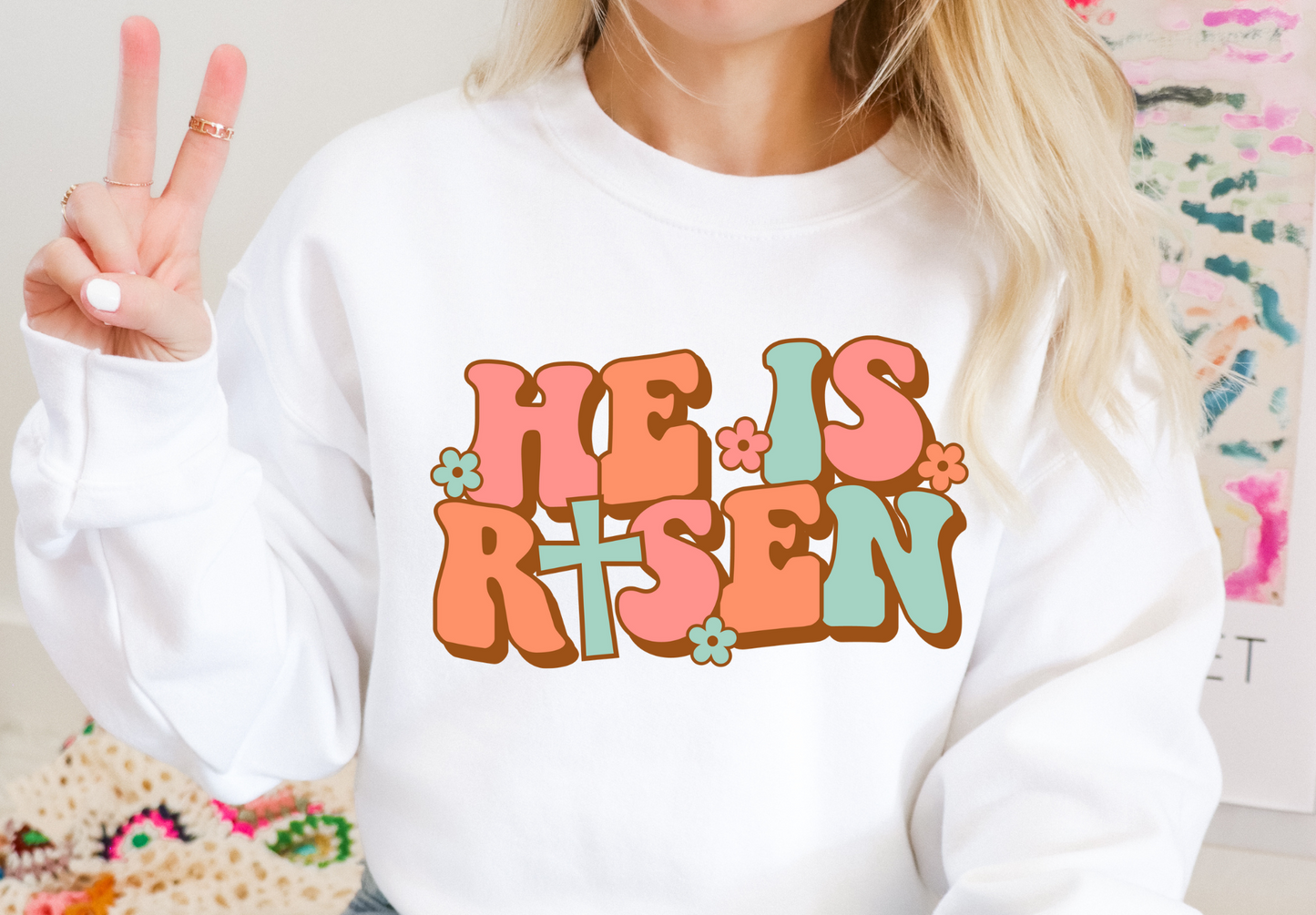 He Is Risen Retro