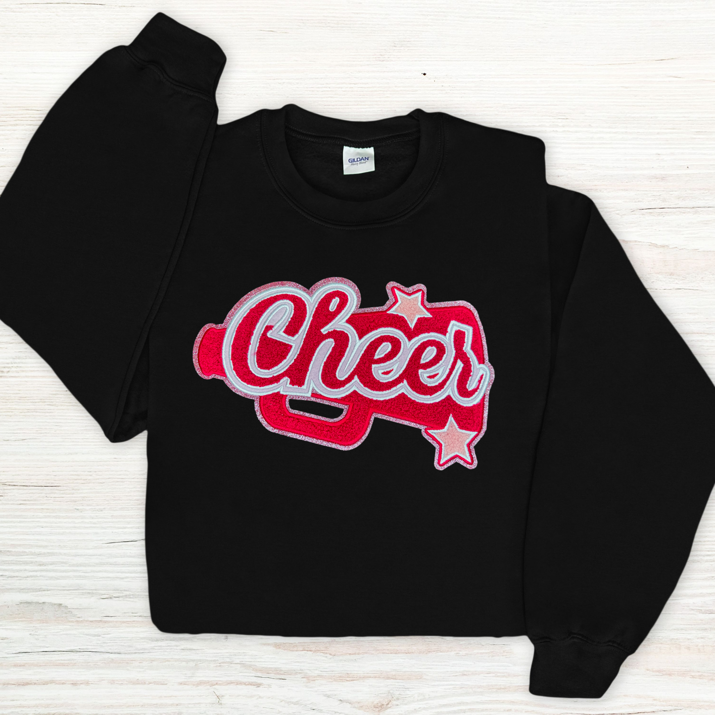 Pink Cheer Megaphone Patch