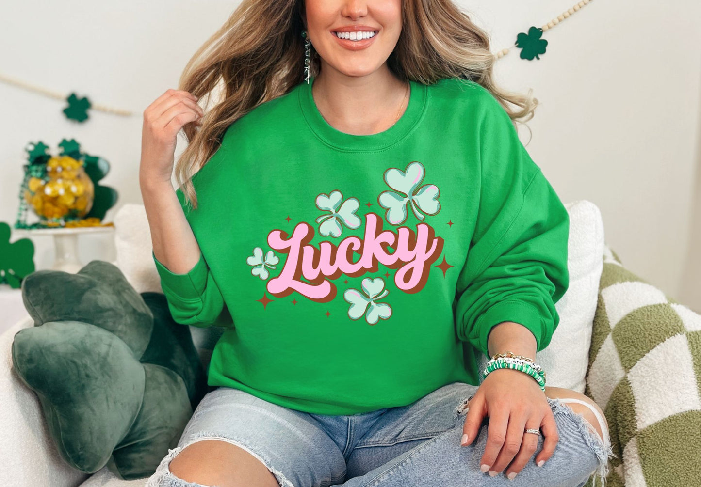 Lucky Pink Shamrocks