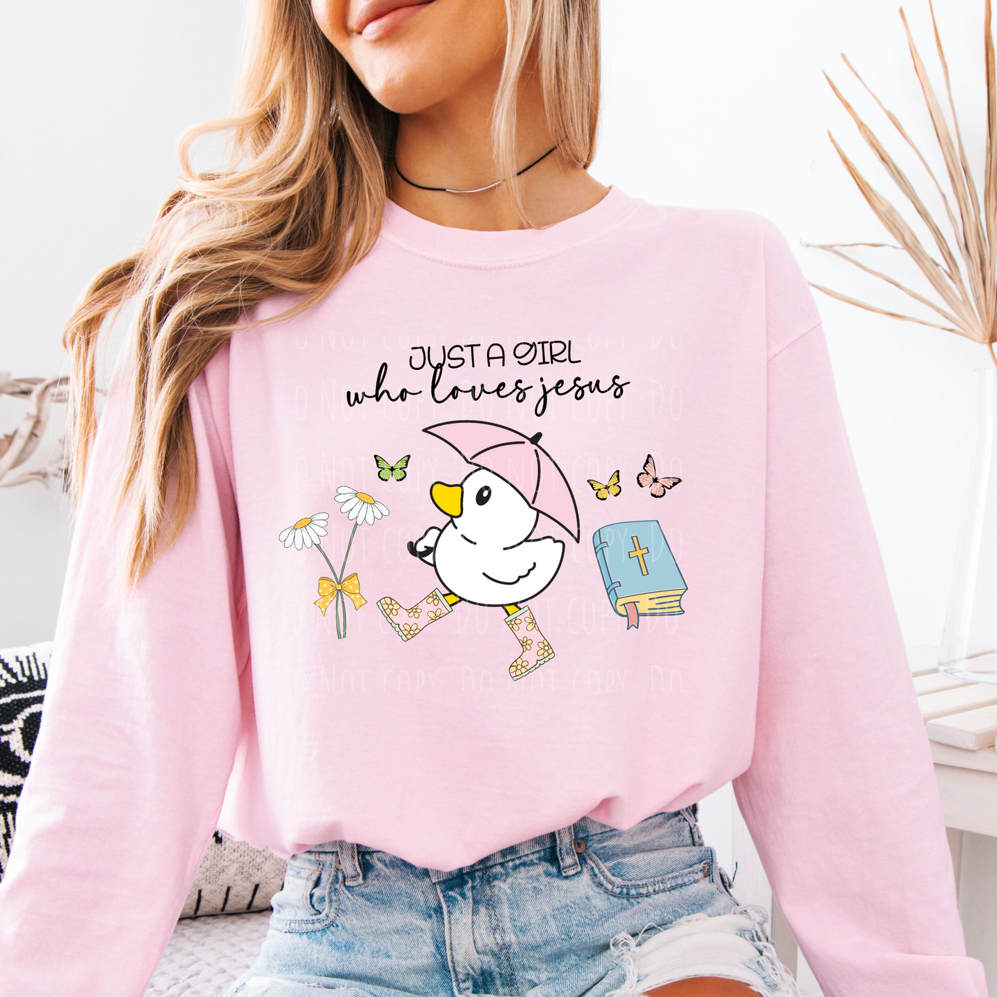 Just A Girl Who Loves Jesus Duck