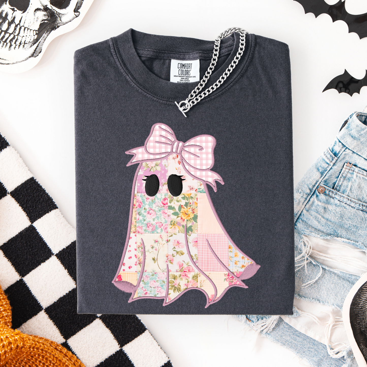 Pink Patchwork Ghost