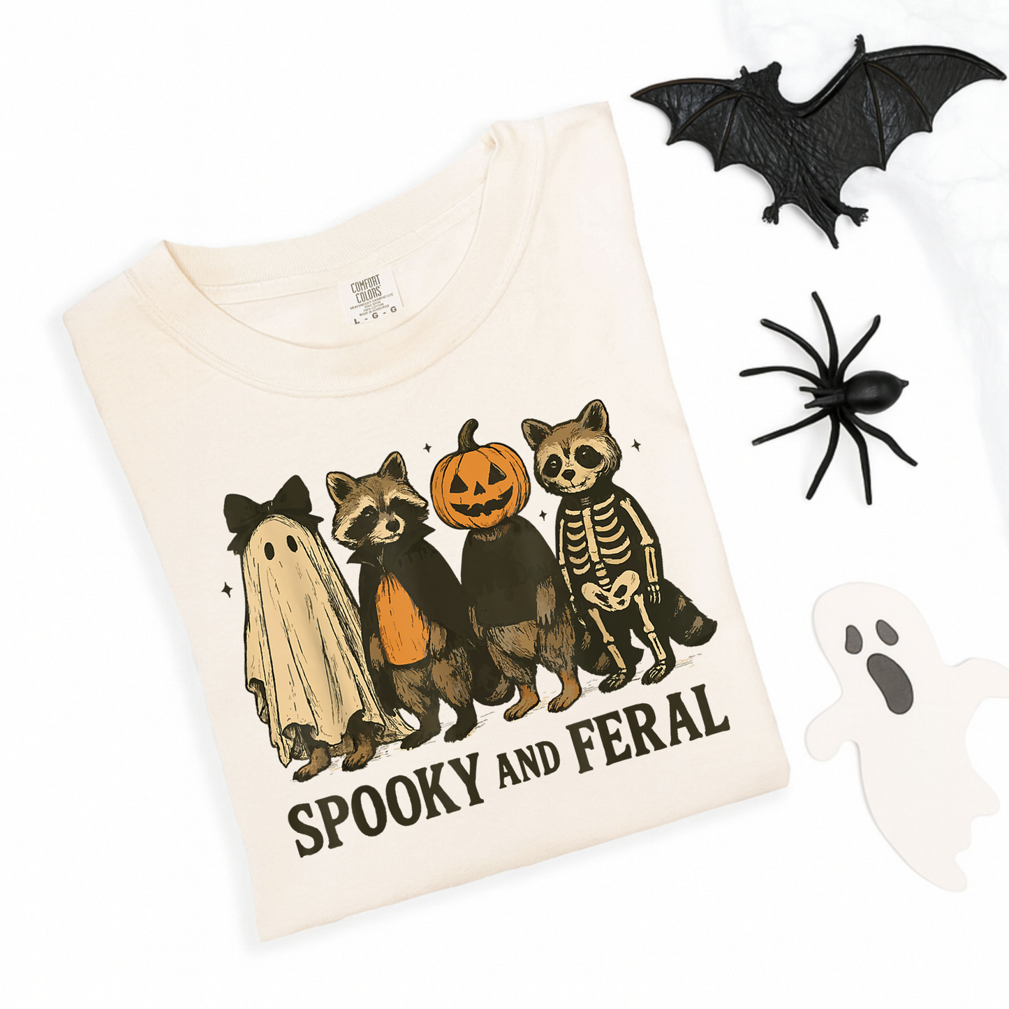 Spooky And Feral Racoons