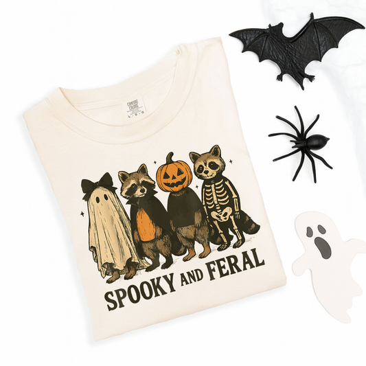 Spooky And Feral Racoons