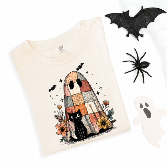 Patchwork Ghost and Cat
