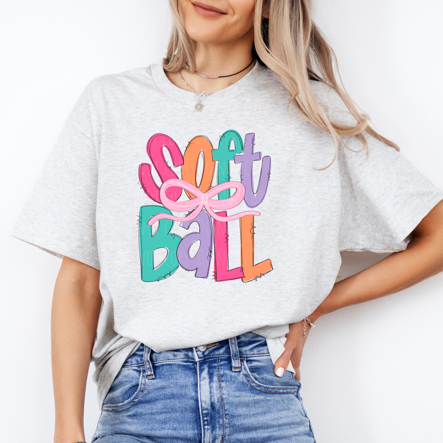 Softball Colorful Coquette