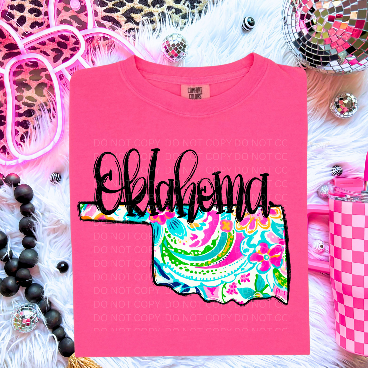 Oklahoma Paisley Print