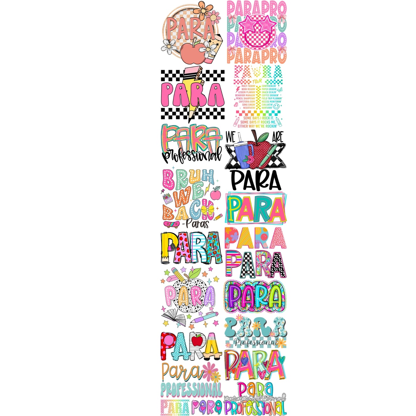 PARA Premade Gang sheet 22x72