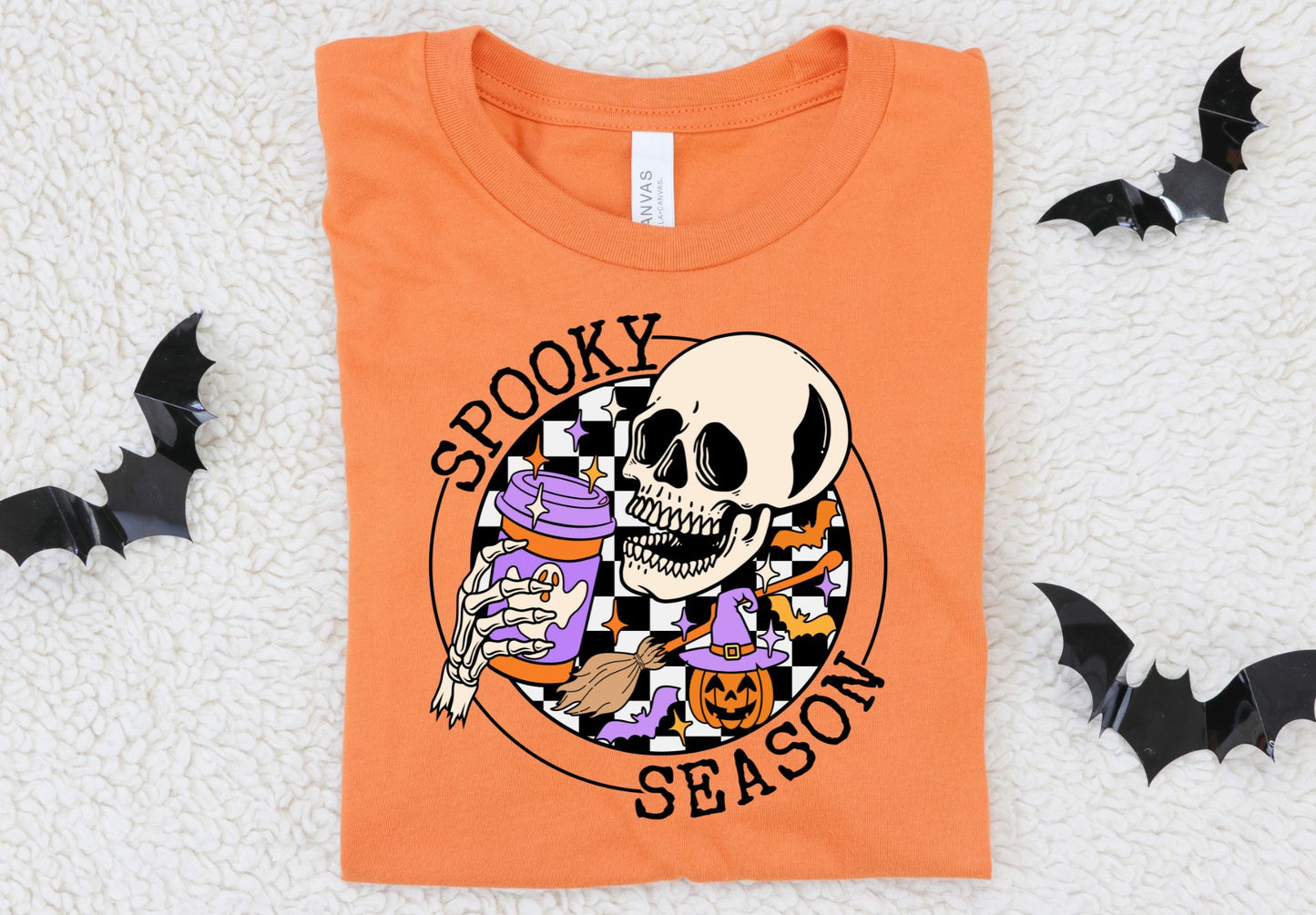 Spooky Season skelly white