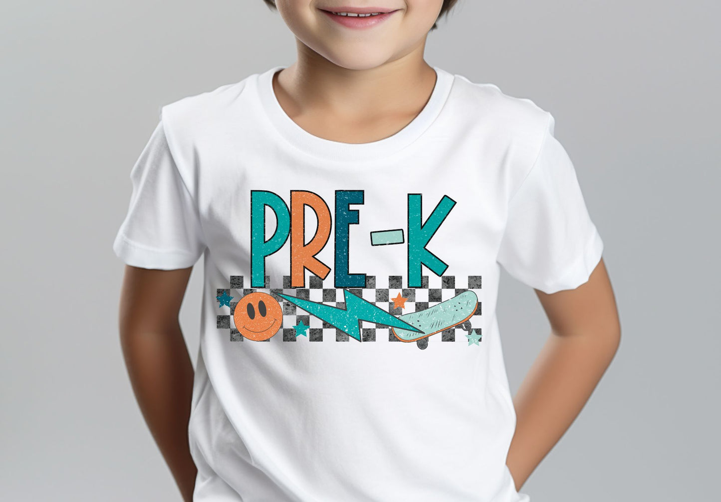 Pre-K Checkered Skateboard