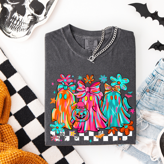 Colorful Brushstroke Ghost Trio