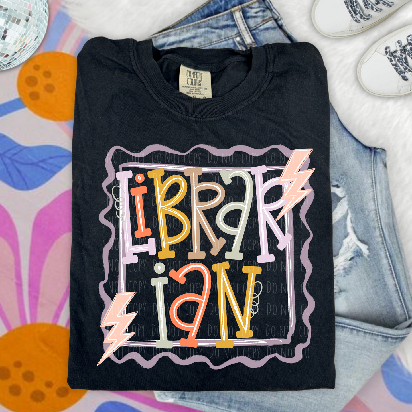 Librarian Lightning Squiggly Frame