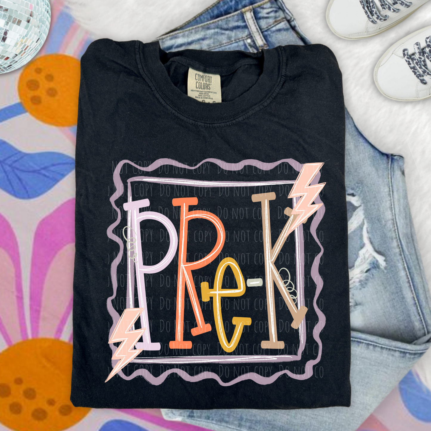 Pre-K Lightning Squiggly Frame