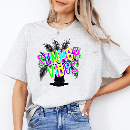 summer Vibes Bright Palm Tree