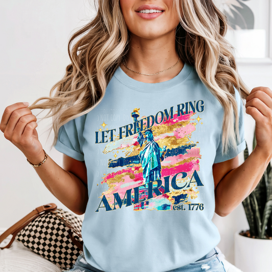 Let Freedom Ring Brushstroke