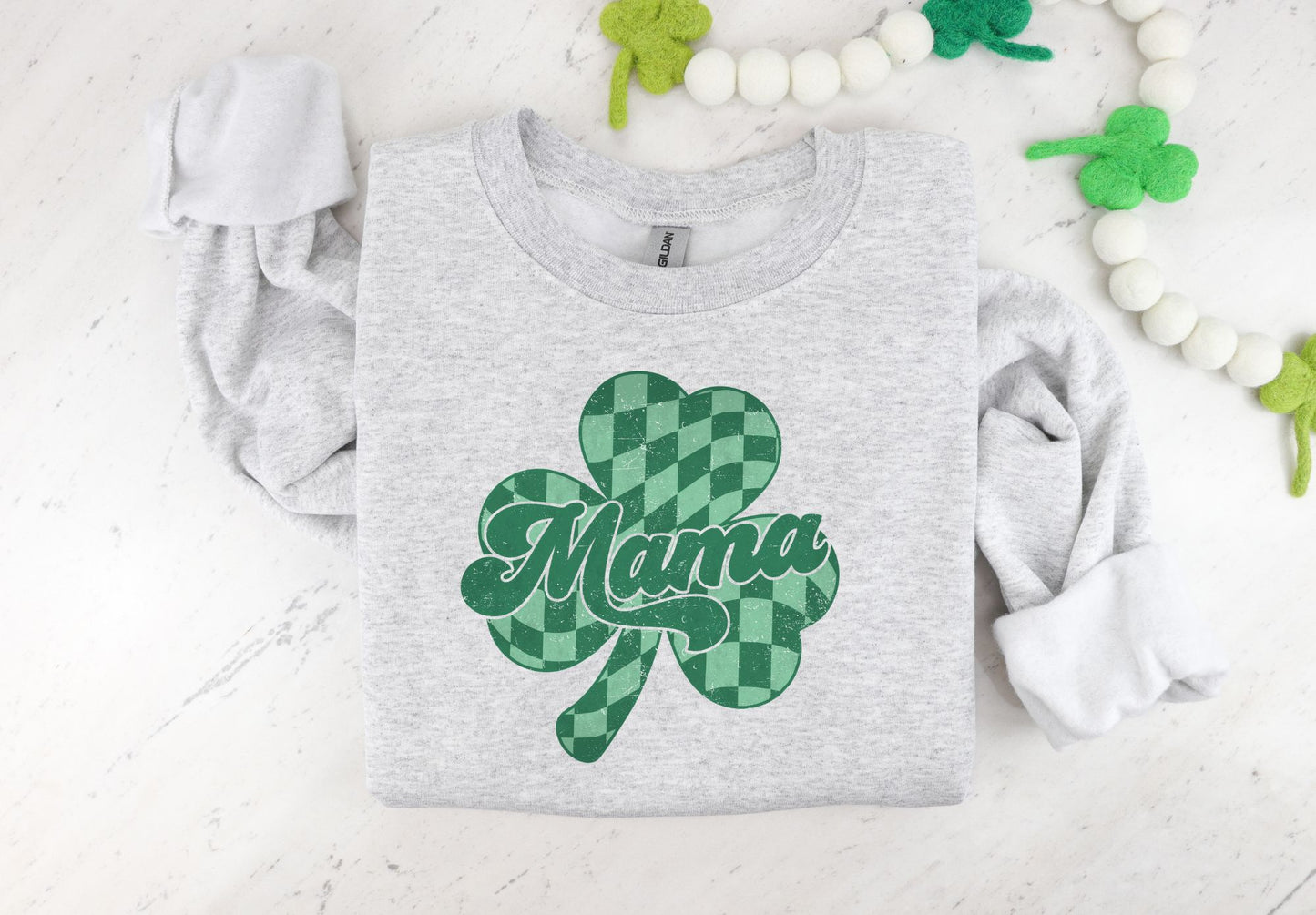 Mama Checkered Shamrock