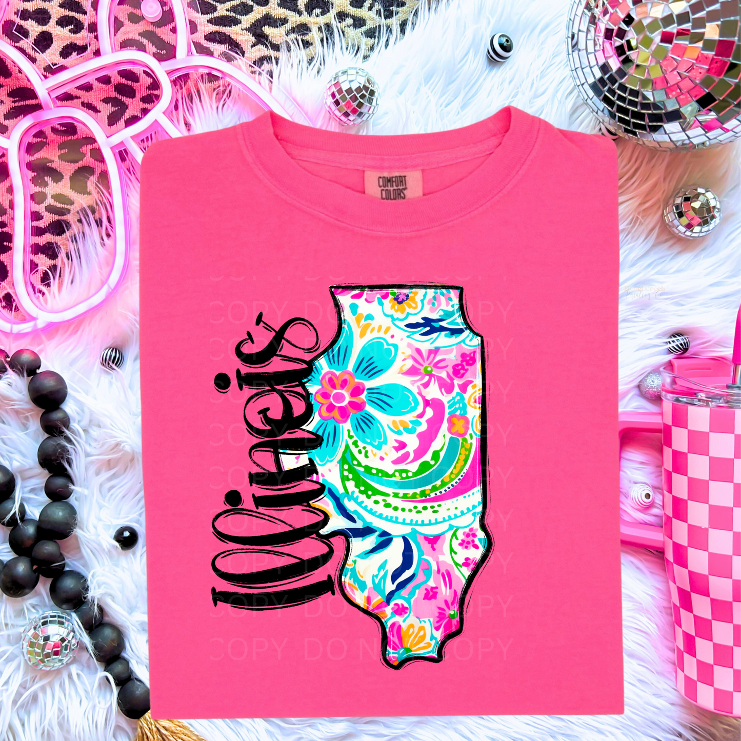 Illinois Paisley Print