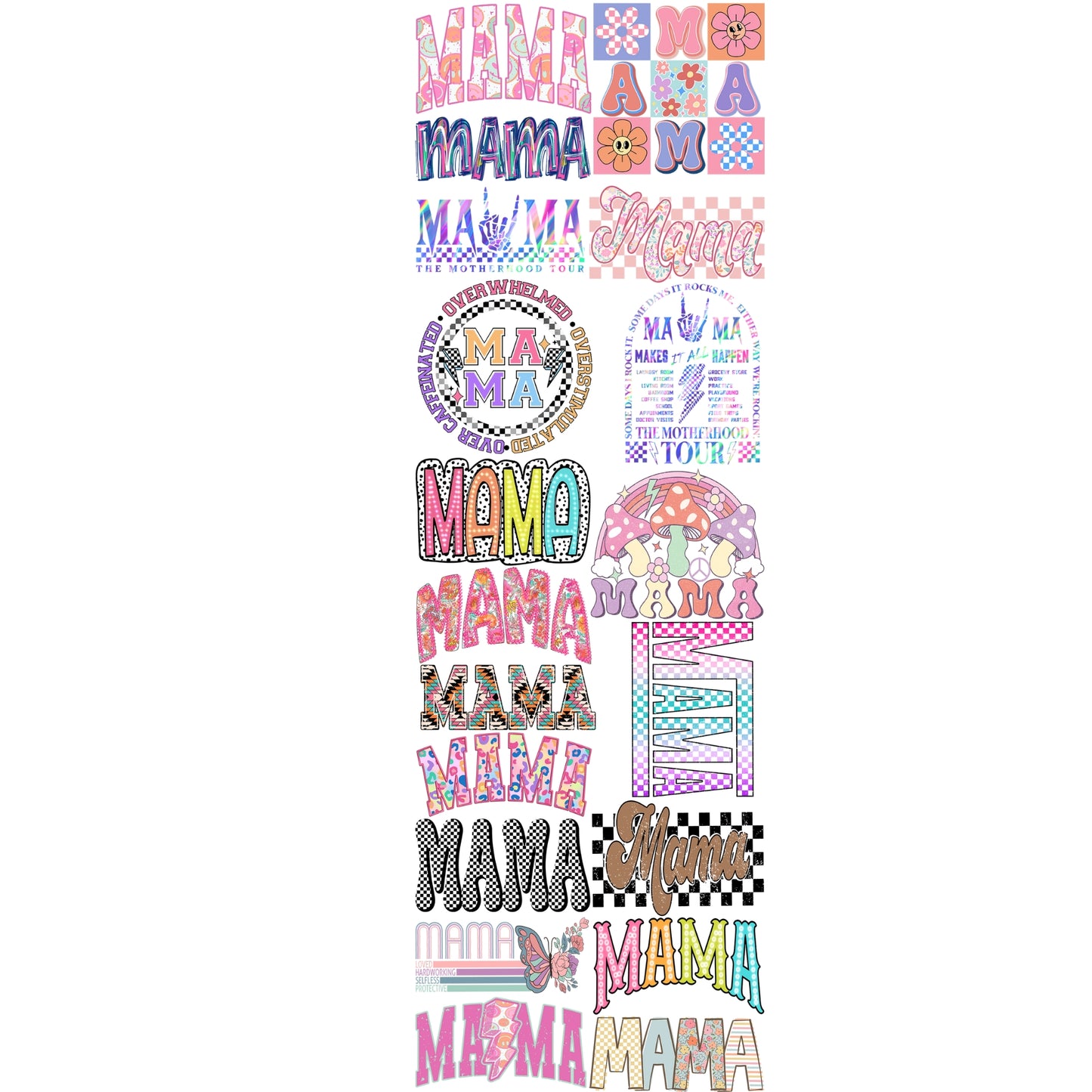 Mama Premade Gang Sheet 22x72