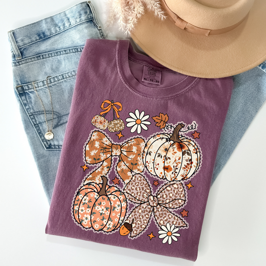 Floral Lace Pumpkin Collage