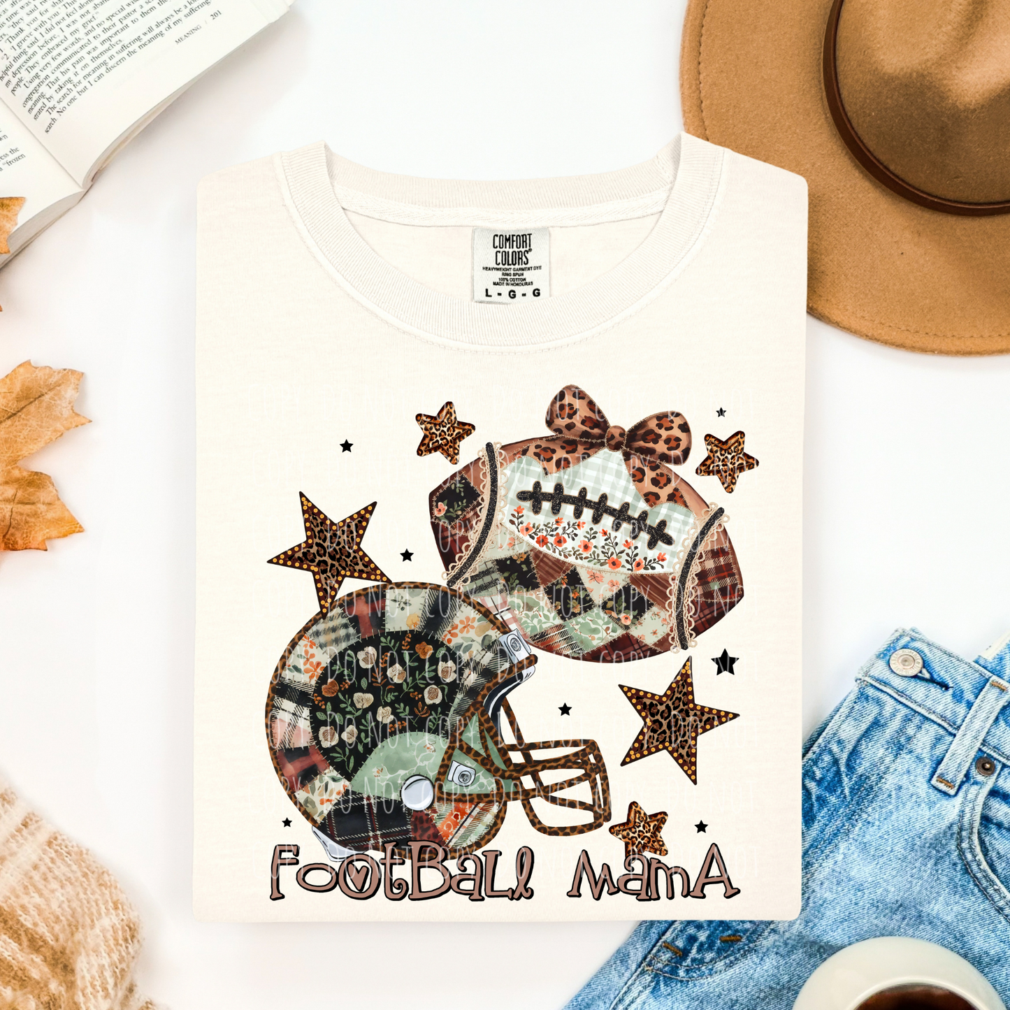 Patchwork Football Mama