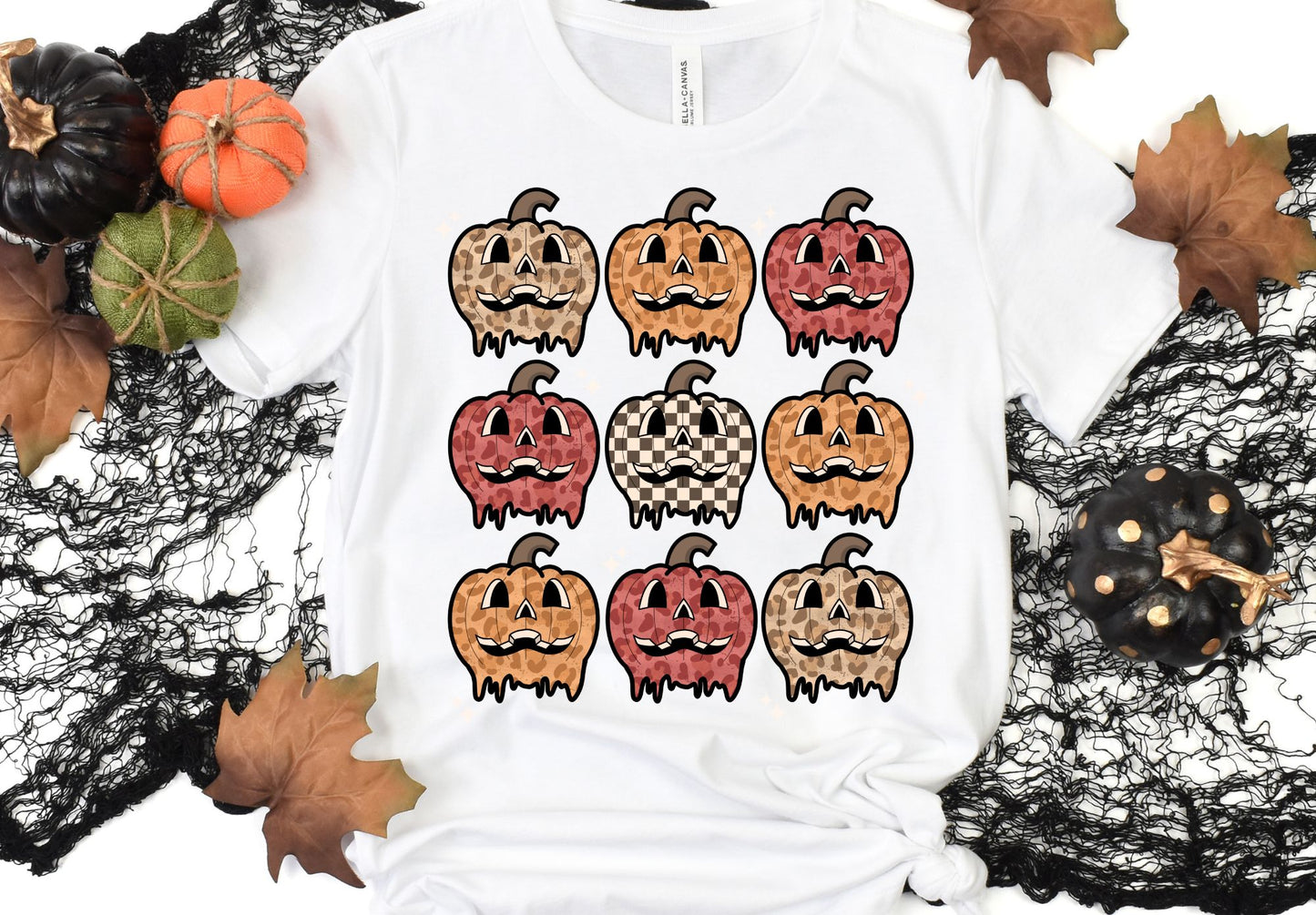 Pumpkin Stacked Checkered