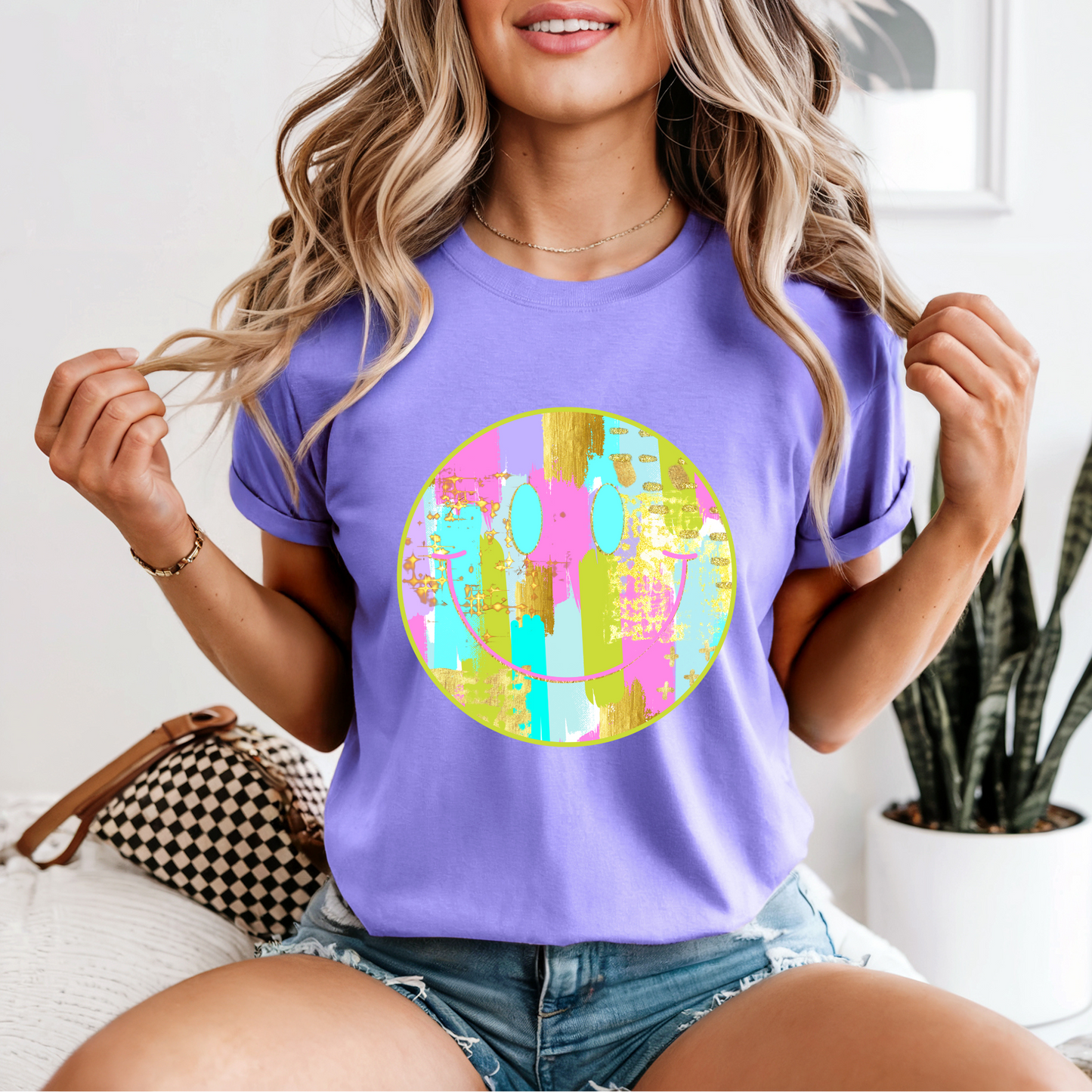 Brushstroke Pastel Smile