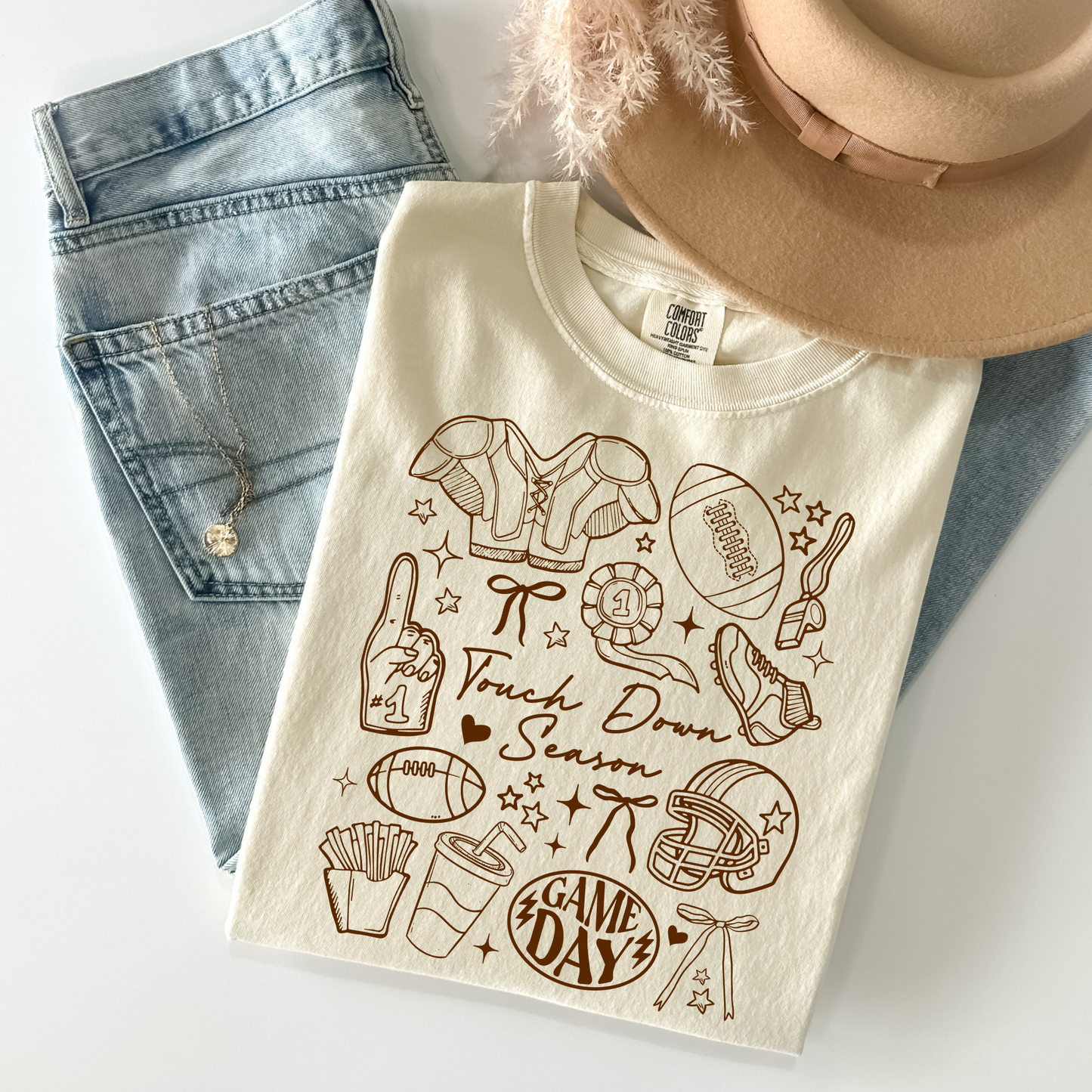 Touch Down Season Doodle Collage