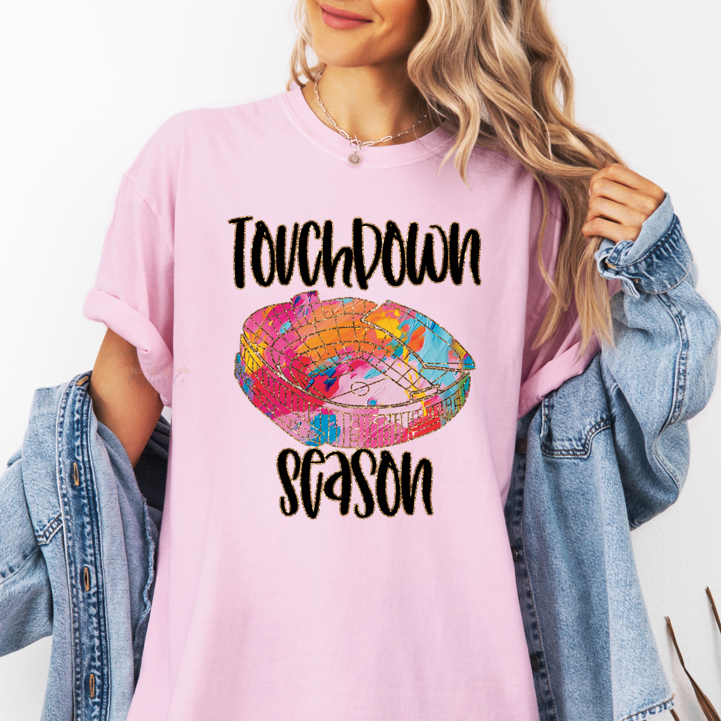 Touchdown Season Watercolor Stadium