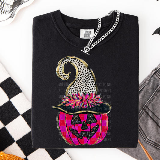 Funky Pink Jack O Lantern