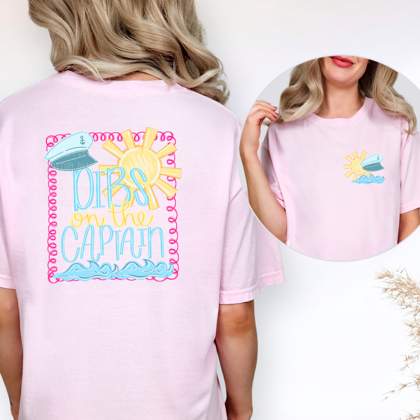 Dibs On The Captain Front and Back