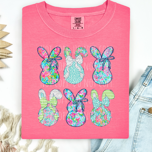 Floral Bunny Collage