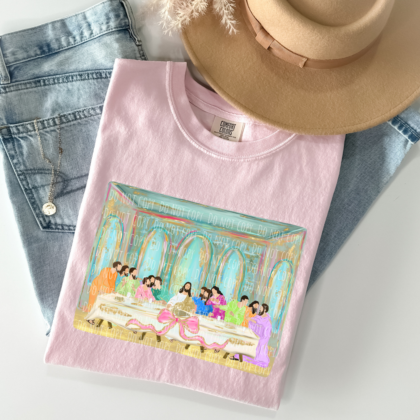 Lord's Supper Pastel Bow