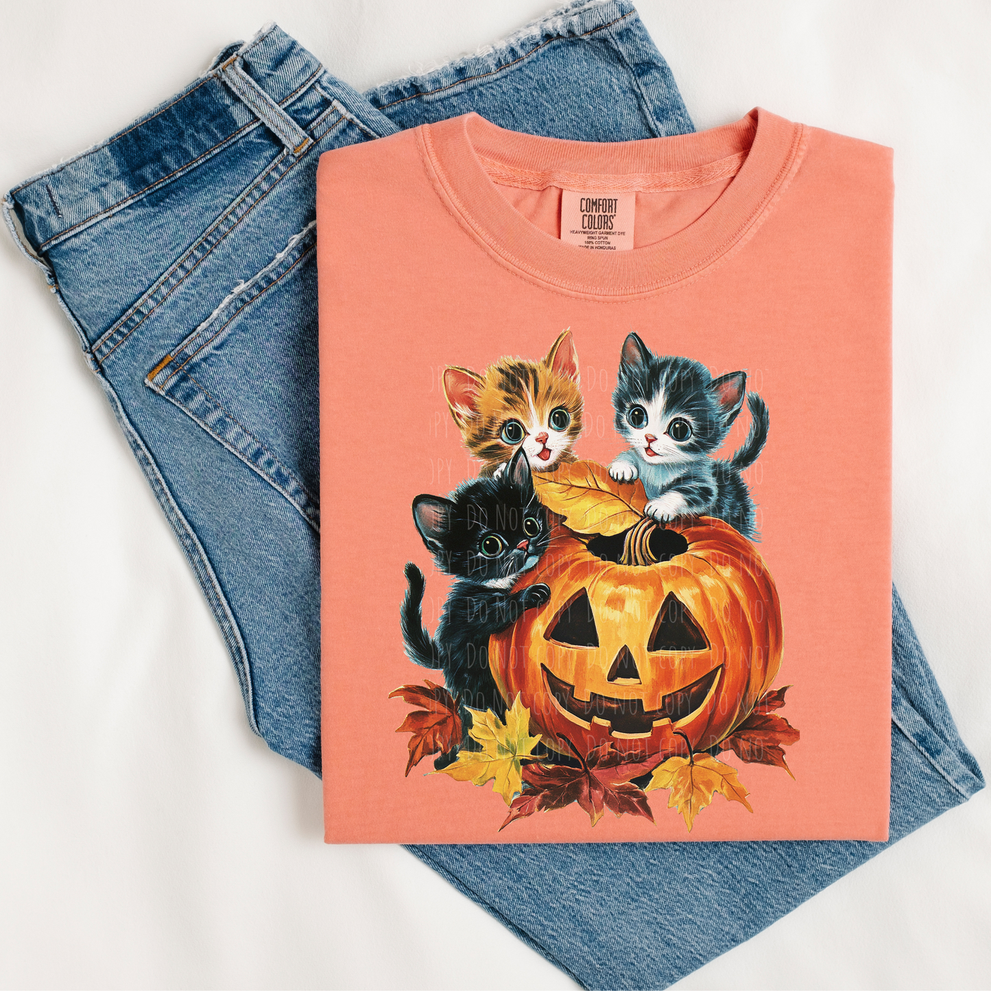 Vintage Pumpkin Kittens