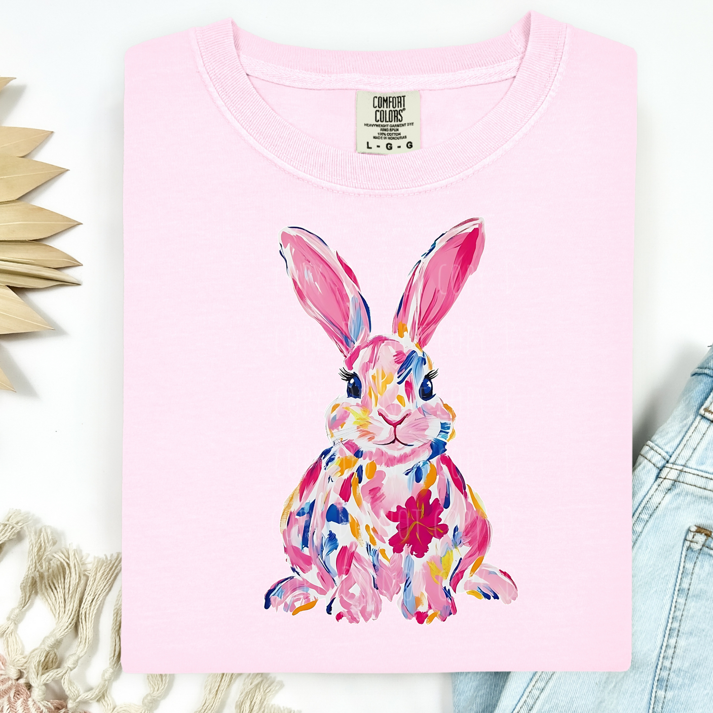 Floral Brushstroke Bunny