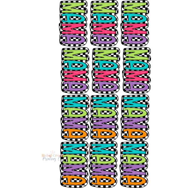 Checkered Mama Premade