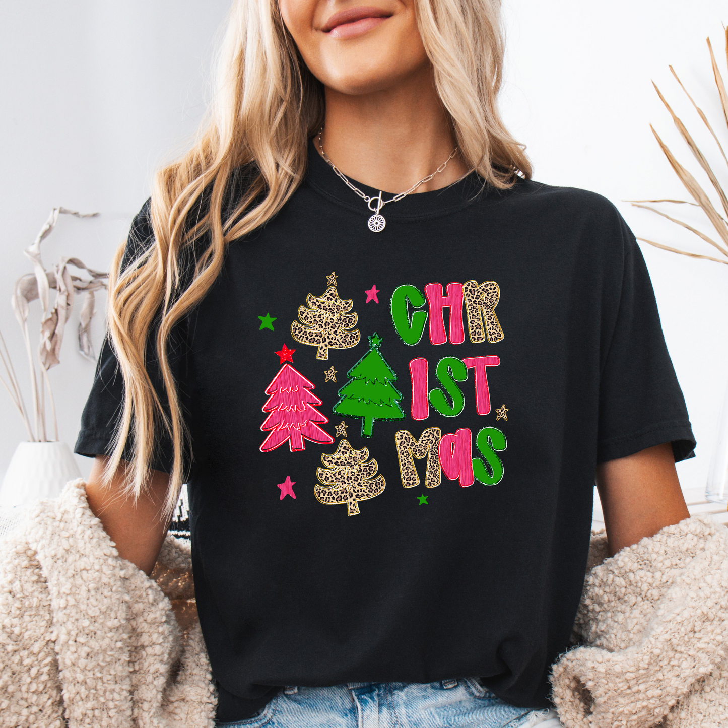 Christmas Leopard Doodle