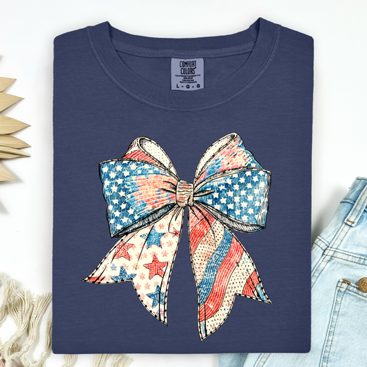 Vintage Patriotic Bow