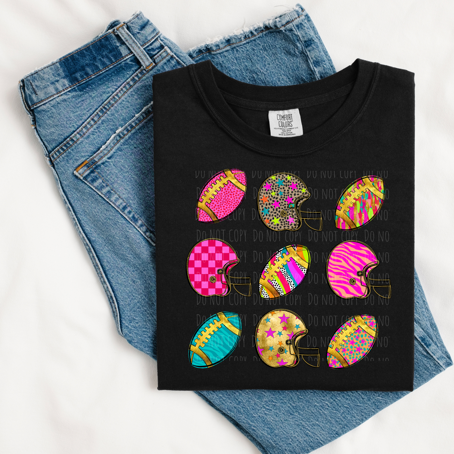 Funky Football Helmet Collage