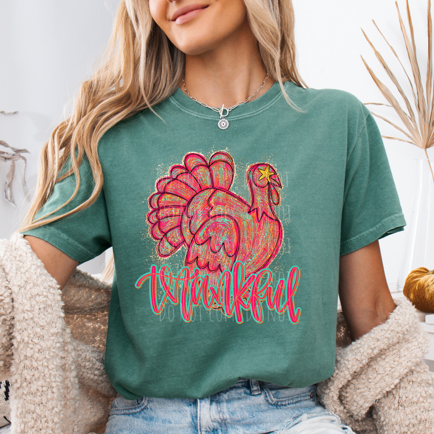 Brushstroke Thankful Turkey