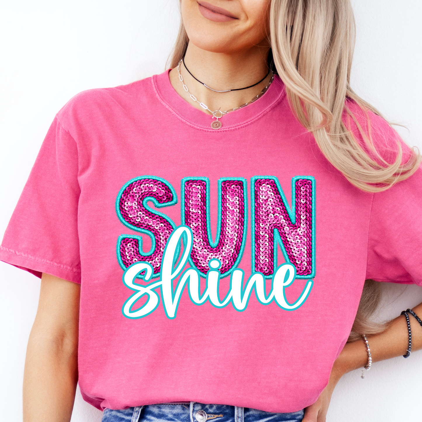 Faux Sequin Sunshine