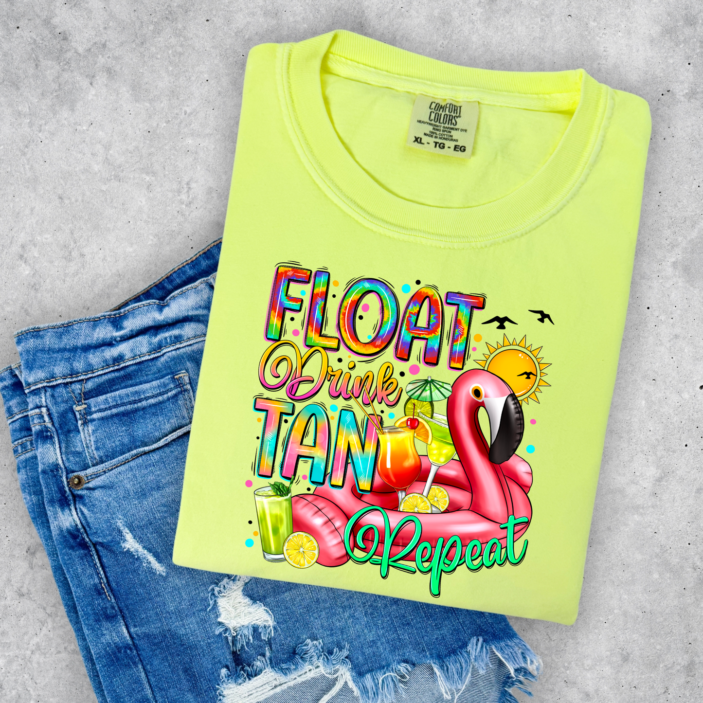 Float Drink Tan Repeat
