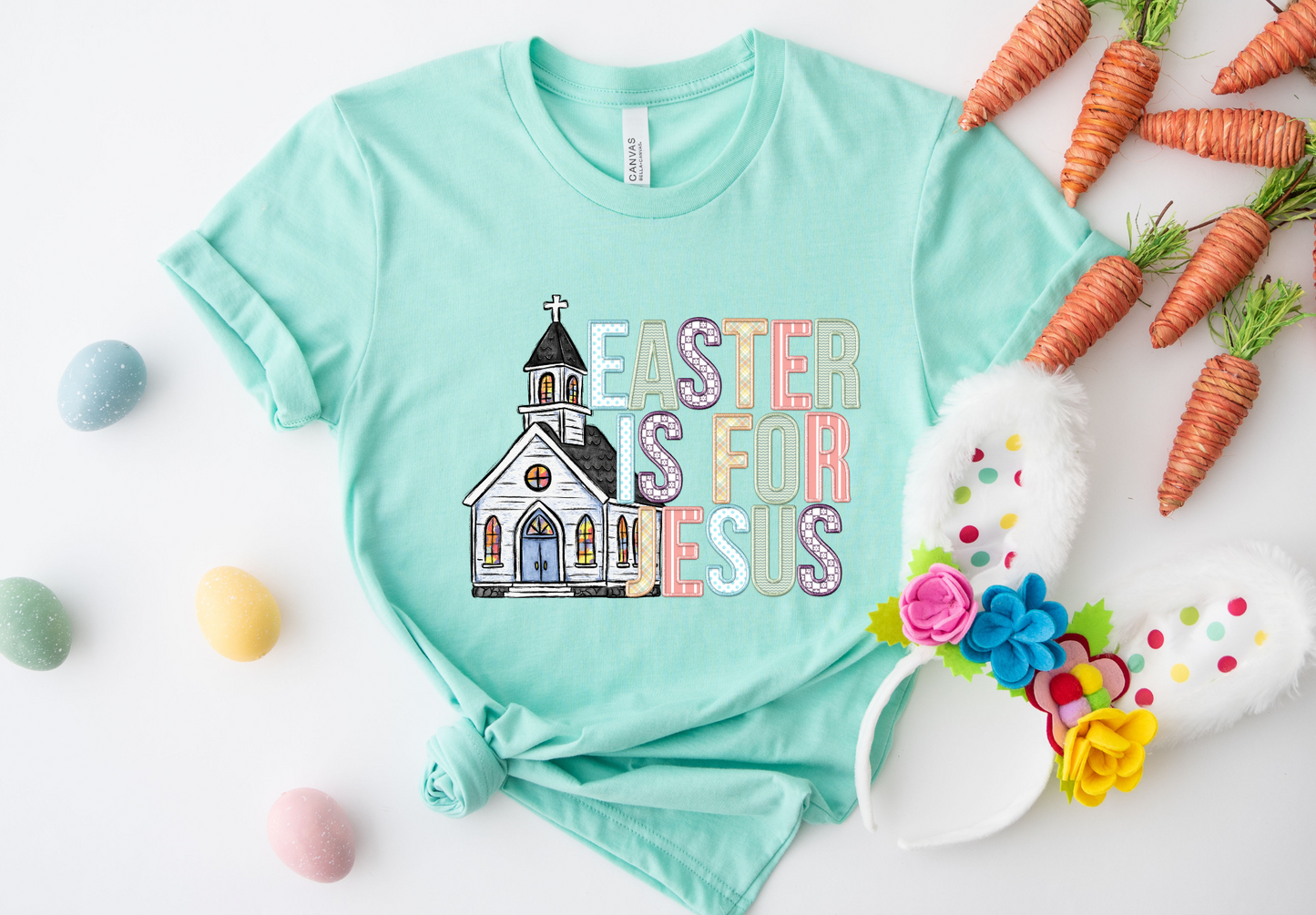 Easter Is For Jesus (faux embroidery)