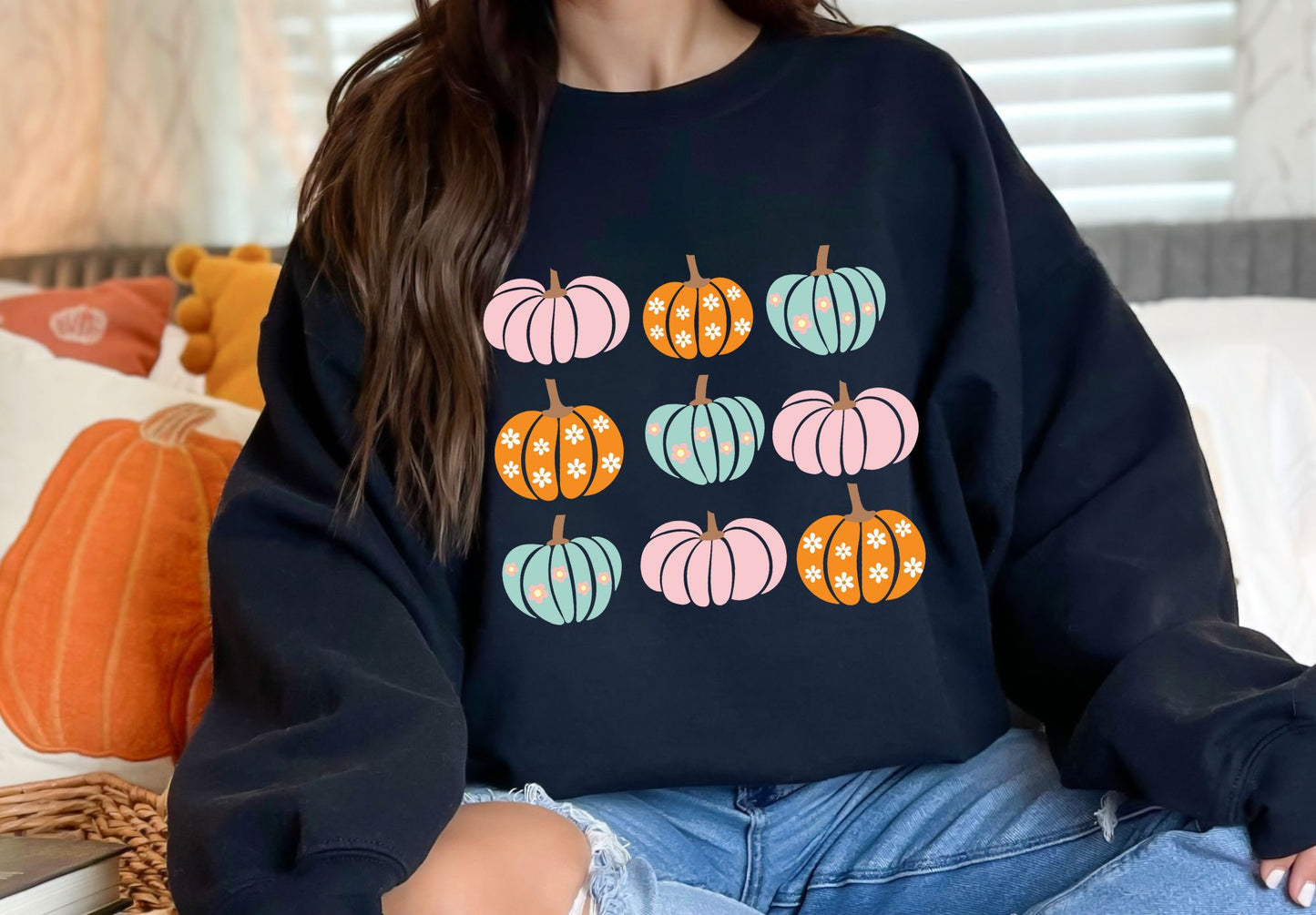 Pastel Floral Pumpkin