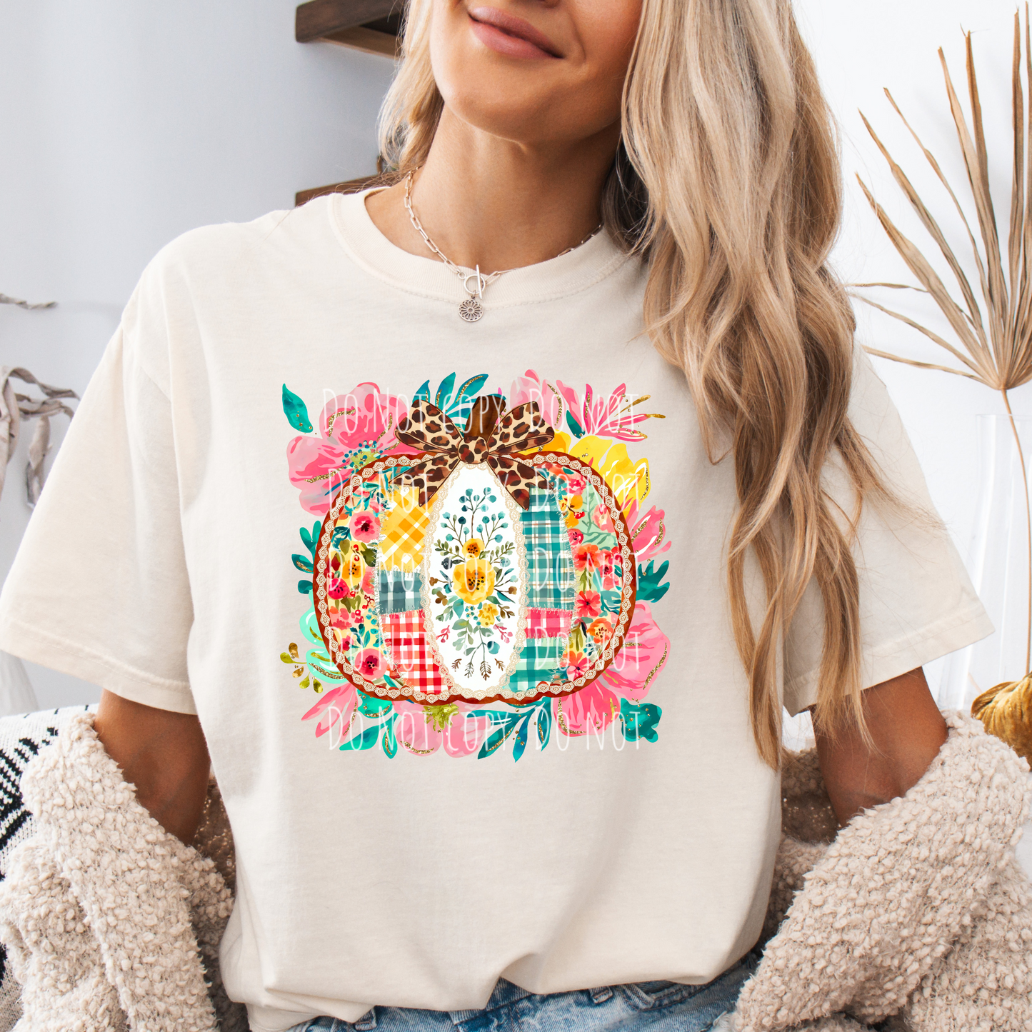 Patchwork Floral Pumpkin