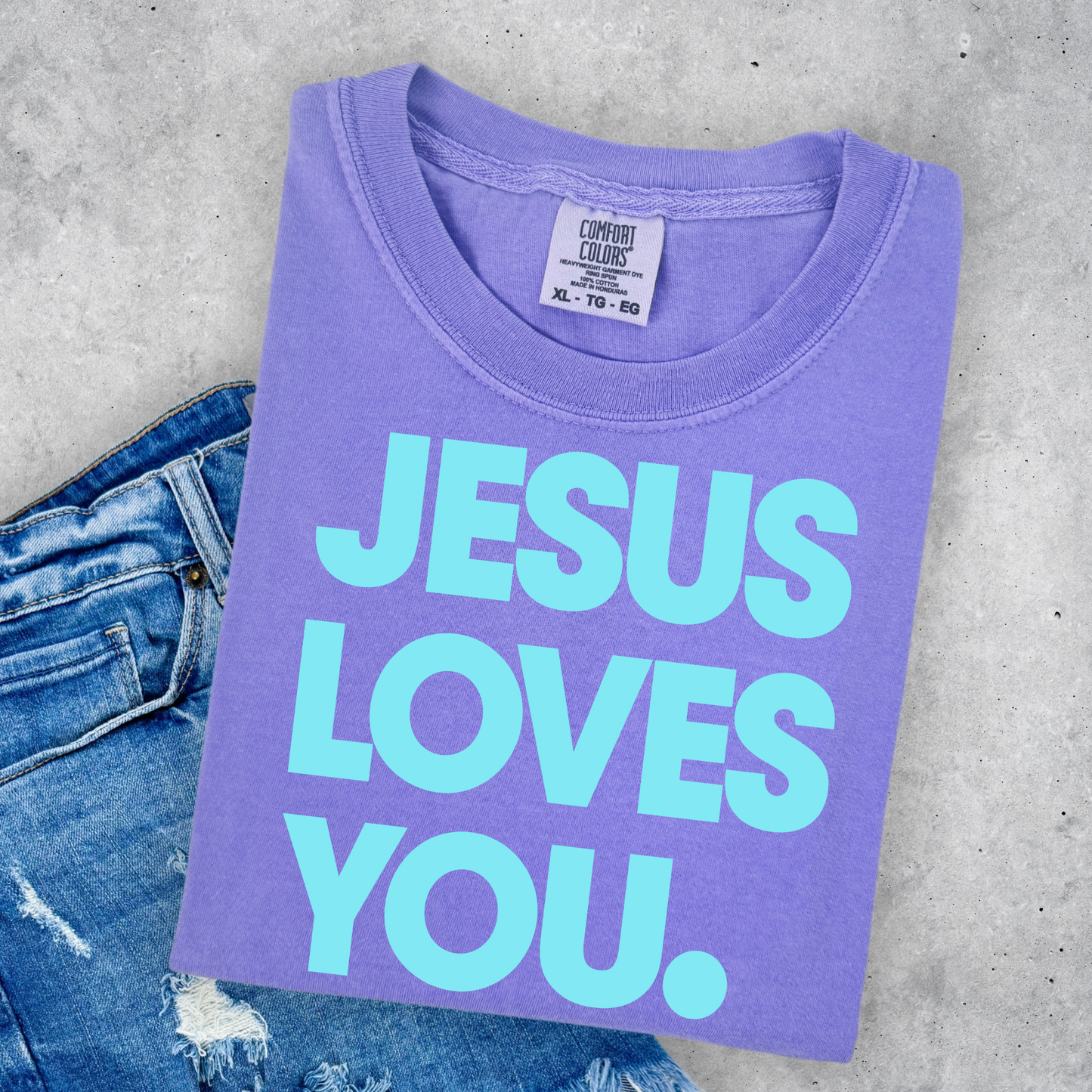 Jesus Loves You (blue)