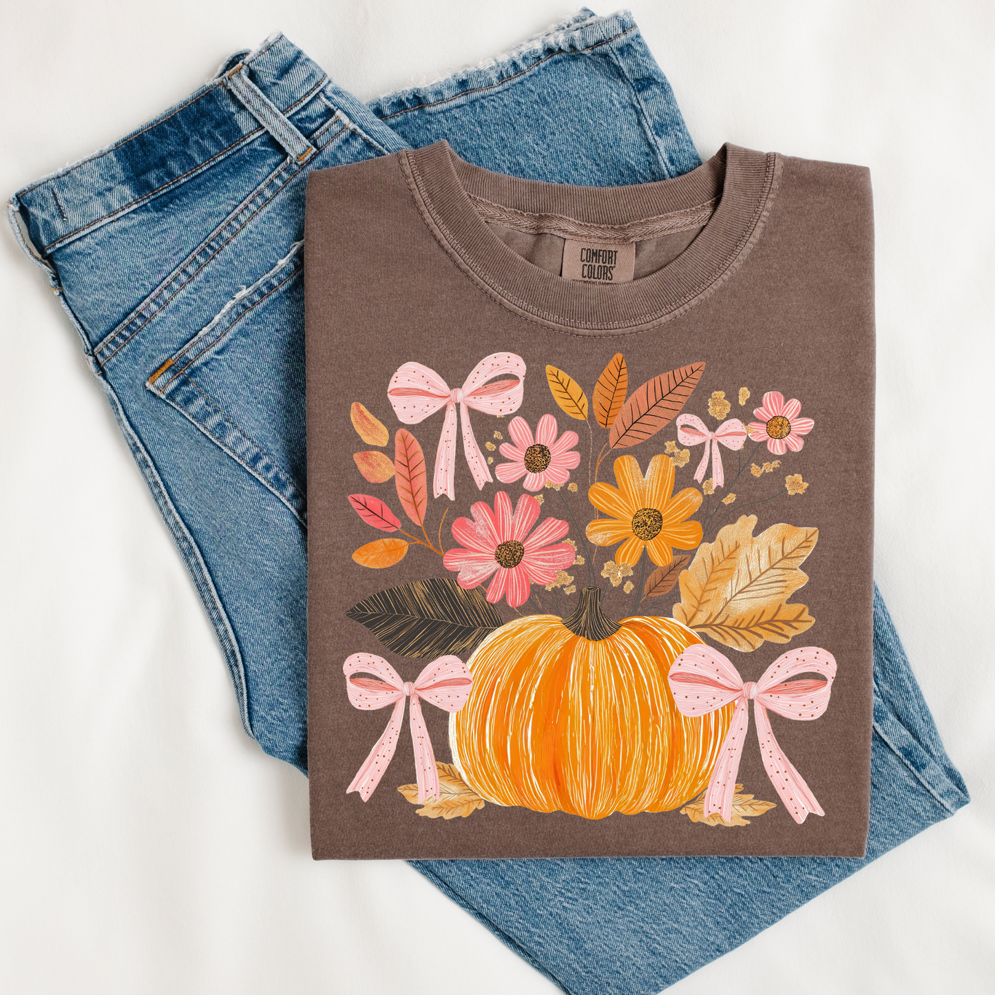 Pumpkin Floral Coquette Collage