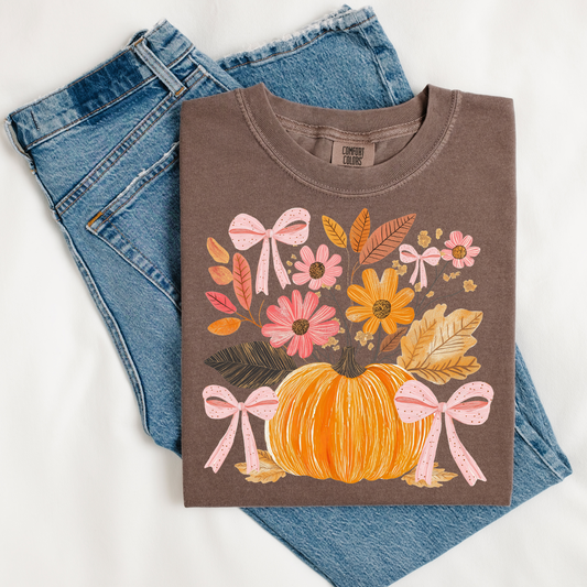 Pumpkin Floral Coquette Collage